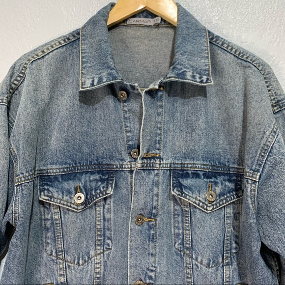 Carmar Classic Oversized Denim Jacket Medium Wash - Picture 7 of 10